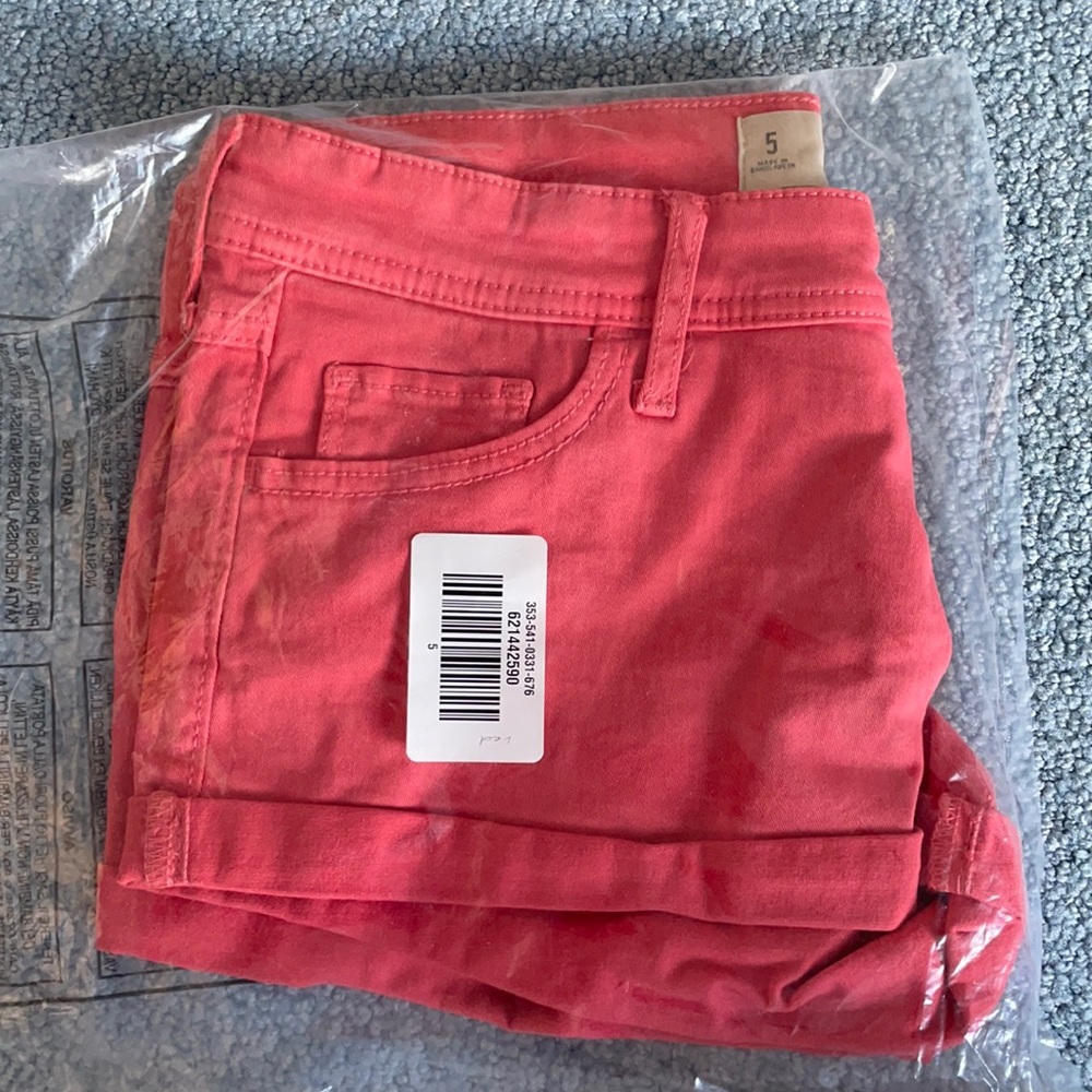 Coral Pink Hollister Short Shorts